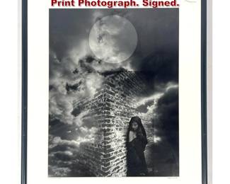 Lot 1003 Vincent Serbin 1987 Gelatin Silver Print Photograph. Signed. 