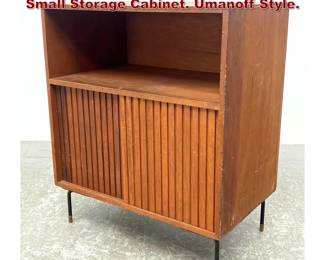 Lot 1115 50s American Mid Century Modern Small Storage Cabinet. Umanoff Style.