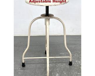 Lot 1146 Machine Age Medical Stool Adjustable Height