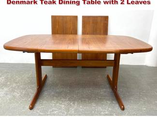 Lot 1033 Skovby Mobelfabrik Danish Modern Denmark Teak Dining Table with 2 Leaves