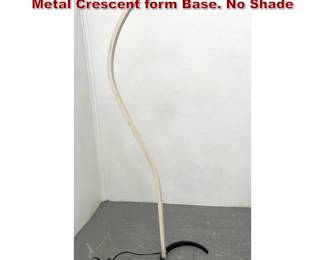 Lot 1050 Caprani Bentwood Floor Lamp. Metal Crescent form Base. No Shade