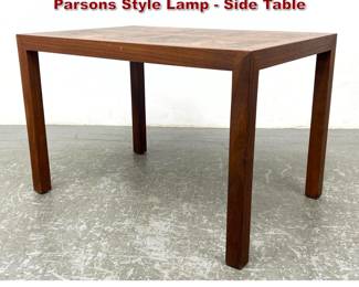 Lot 1104 Lane Walnut Mid Century Modern Parsons Style Lamp Side Table