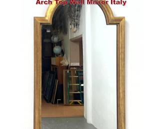 Lot 1081 Italian LaBarge Gilded Wood Frame Arch Top Wall Mirror Italy