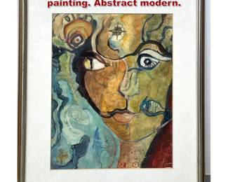 Lot 1013 Justine Formentelli mixed media painting. Abstract modern.