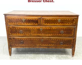 Lot 1094 Antique French inlaid Dresser Chest.