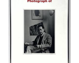 Lot 1007 Lou Jacobs Jr Gelatin Silver Print Photograph of 