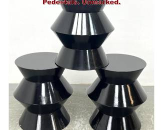 Lot 1110 Set 3 Minotti Cesar Side Table Pedestals. Unmarked. 