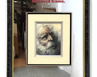 Lot 1012 KIRSCH Portrait Painting with Wide Mirrored frame. 