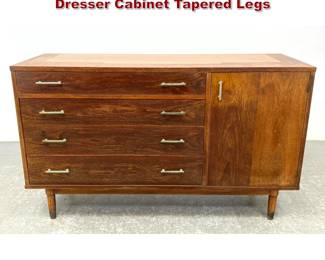 Lot 1158 Mid Century Modern Drexel Low Dresser Cabinet Tapered Legs