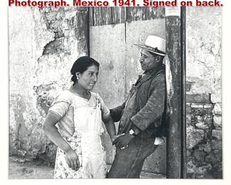 Lot 993 HELEN LEWITT Gelatin Silverprint Photograph. Mexico 1941. Signed on back. 