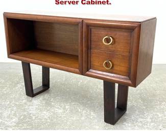 Lot 1077 George Nelson Style 2 Drawer Server Cabinet. 