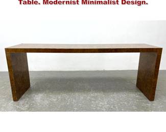 Lot 1080 Mica Mosaic Tile Parsons style Table. Modernist Minimalist Design. 