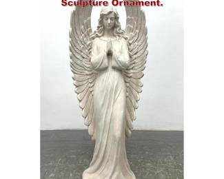 Lot 828 Fiber infused Plaster Angel Garden Sculpture Ornament. 