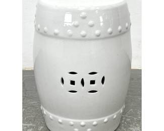 Lot 762 Ceramic garden stool. Porch, Patio. 