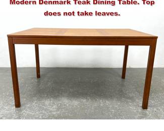 Lot 1122 Vejle Stole Mobelfabrik Danish Modern Denmark Teak Dining Table. Top does not take leaves. 