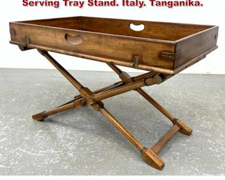 Lot 1093 Baker Milling Road Collapsable Serving Tray Stand. Italy. Tanganika. 