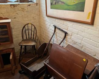 Hand made child’s sled 