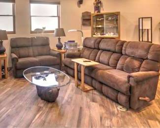 Lazy Boy couch and Love Seat,  (sorry Bear Table doesn't go) 