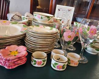 Desert Rose Franciscan Ware ... so much that we didn't unpack it all