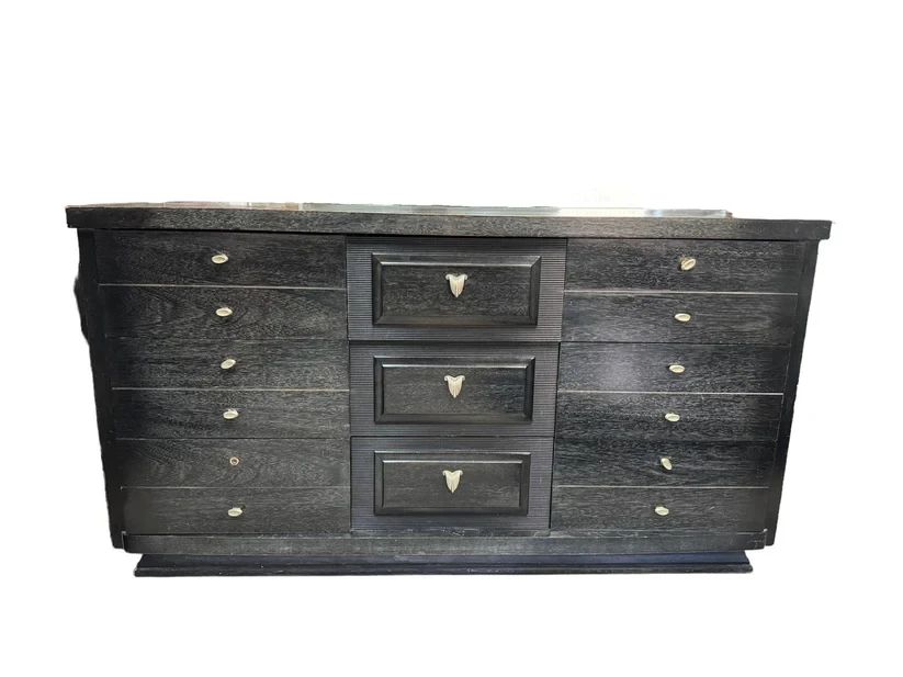 $1400 USD     Mengel Mid Century Grey Dresser EK221-219    Indulge in the sophisticated and exclusive style of the Mengel Mid Century Grey Dresser. With its sleek design and smooth grey finish, this dresser is a perfect addition to any modern bedroom. The perfect balance of form and function, it offers ample storage space while adding a touch of elegance to your space.

Please see our companion pieces

Dimensions: 60 x 20 x 32"H

Condition: Very Good Condition

Local pick up Merrifield, VA.  Please contact us for shipper suggestions.     https://goodbyhello.com/products/cube-side-table-ek221-218-copy?_pos=7&_sid=79946e5dc&_ss=r