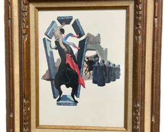 $80 USD      John Fulton Short Bullfighter Matador Signed Lithograph EK221-49     Add a dash of whimsy to your art collection with this John Fulton Short Bullfighter Matador Signed Lithograph. Hang it to make a statement (and impress your art-loving friends).

Dimensions: 20 x 24"

Condition: Very good condition. 

Local pick up Merrifield, VA.  Contact us for shipper suggestions.