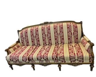 $880 USD     Celline Baroque Upholstered Sofa EK221-248    Introducing the Celline Baroque Upholstered Sofa - the epitome of luxury and sophistication. Adorned with intricate baroque details and upholstered in premium fabric, this chair exudes elegance and exclusivity. Experience ultimate comfort and elevate your space with this statement piece.

Dimensions:  83 x 32 x 41'H

Condition: Good condition.  See our complimentary chair and loveseat

Local pick up Merrifield, VA.  Please contact us for shipper suggestions.     https://goodbyhello.com/products/celline-baroque-upholstered-loveseat-ek221-247-copy?_pos=16&_sid=79946e5dc&_ss=r