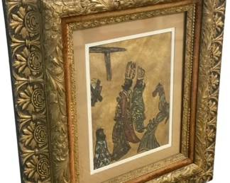 $100 USD     Eastern Europe Illuminated Manuscript Kings Oil Painting EK221-47    Add a touch of royalty to your home with this Eastern Europe Illuminated Manuscript Kings Oil Painting. With intricate details and rich colors (fit for a king!), this painting will illuminate any room (pun intended). Bring a piece of Eastern European history into your home.

Dimensions: 25 x 28"

Condition: Good condition. A few minor cracks in frame.  See photos 

Local pick up Merrifield, VA.  Contact us for shipper suggestions.