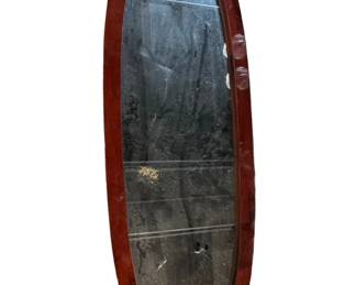 $60 USD     Vintage Long Oval Cherry Wood Framed Mirror EK221-139     Get ready to add some vintage charm to your home with our Long Oval Cherry Wood Framed Mirror! This unique mirror not only adds a touch of elegance to any room, but the cherry wood frame also adds warmth and character. Perfect for adding a classic touch to your home decor.

Dimensions: 48 x 17"

Condition: Good Condition.

Local pick up Merrifield, VA.  Please contact us for shipper suggestions.