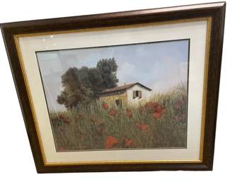 $120 USD     Guido Borelli Hand Signed The House Among the Poppies Lithograph EK221-62    Elevate your art collection with the breathtaking Guido Borelli Hand Signed The House Among the Poppies Lithograph. This exclusive piece is hand signed by the renowned artist and features a stunning scene of a house amidst a field of poppies. Own a piece of luxury and sophistication.

Dimensions: 39 x 33"H

Condition: Very good condition.

Local pick up Merrifield, VA.  Contact us for shipper suggestions.
