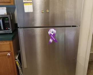 Stainless steel refrigerator Whirlpool brand