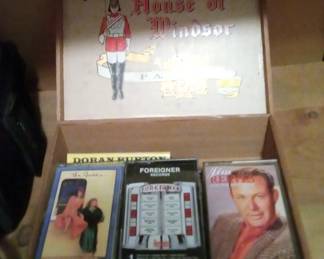 Cassettes in a vintage cigar box