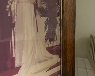 Boxed 1973 wedding dress show in picture
