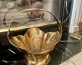 Brass fireplace accessories