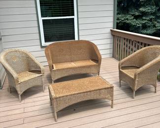 Wicker patio furniture 