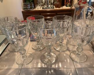 6 water Glasses 