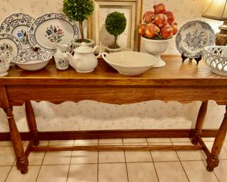 Wooden sofa/side table