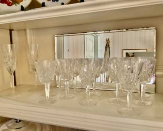 Waterford glasses,  2 well I didn’t know champagne flutes