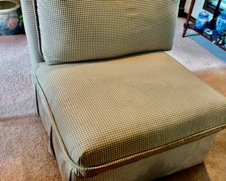 Pair of Armless Side Accent Chairs 