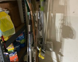 Cleaning mops and brooms