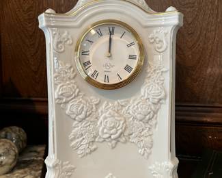 (2) vintage Lenox Mantel Clock Limited Edition 
