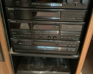 Kenwood stereo system with cabinet open version