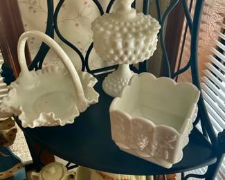 Milk Glass items 