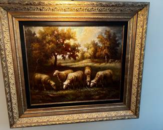 Sanders Sheep Countryside Scene 