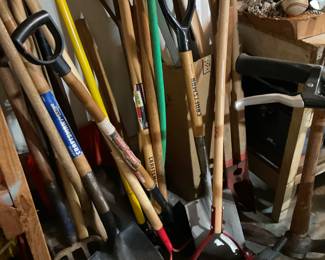Shoves, Rakes, Poles, Pitchforks, Posthole digger