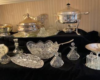 Silver and  Crystal items