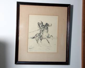 Listed Artist Walter Nettleton Ink on Paper