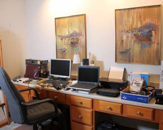 MCM Paintings Signed Sherk, Office Equipment & Supplies