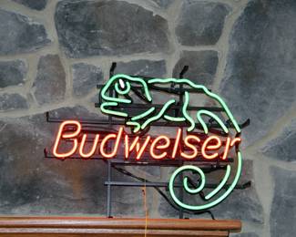 Budweiser Iguana Neon Sign
