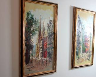 MCM Paintings Signed Sherk