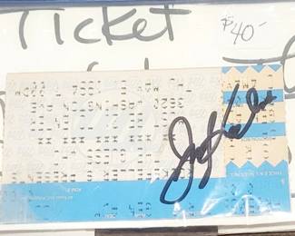 Autographed Concert ticket by "The Guess Who" band